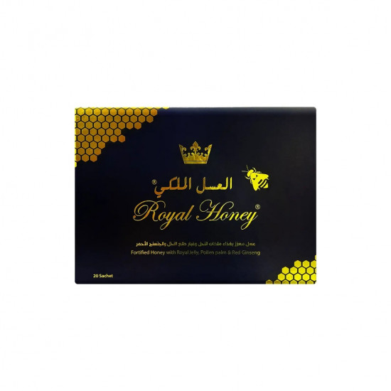 العسل الملكي عسل سدر مع الجنسنج و غذاء ملكات النحل 20 ظرف العسل الملكي عسل سدر مع الجنسنج و غذاء ملكات النحل 20 ظرف