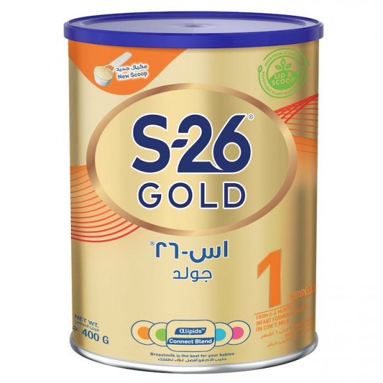 إس - 26 حليب اطفال جولد المرحلة (1) 400 جم إس - 26 حليب اطفال جولد المرحلة (1) 400 جم