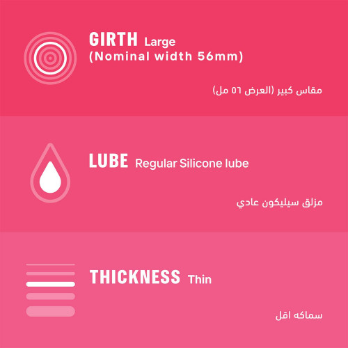 ديوركس عازل طبي رقيق لحساسية اكبر 3 قطع