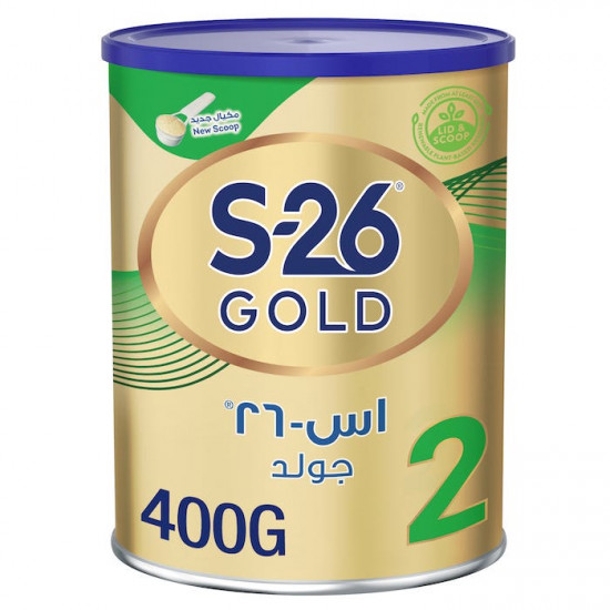 إس - 26 حليب اطفال جولد المرحلة (2) 400 جم إس - 26 حليب اطفال جولد المرحلة (2) 400 جم