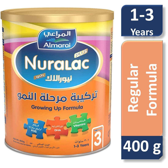 نيورالاك بلص حليب (3) داعم للنمو 400 جم نيورالاك بلص حليب (3) داعم للنمو 400 جم