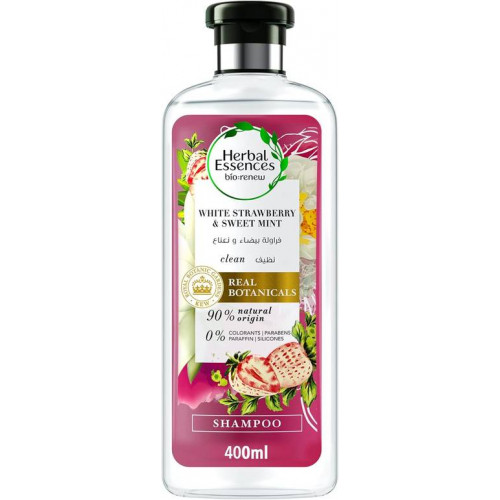شامبو هيربال ايسنز رينيو كلين بالفراولة البيضاء والنعناع الحلو 400 مل