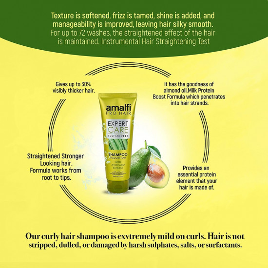 امالفي شامبو للشعر الناعم خالي من الكبريتات 250 مل امالفي شامبو للشعر الناعم خالي من الكبريتات 250 مل