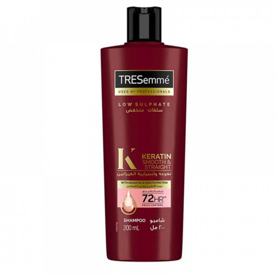 تريسمي شامبو كيراتين سموث بزيت الارغان للشعر الجاف والهايش 400 مل