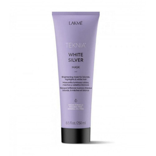 ماسك الشعر تكنيا سيلفر وايت معزز اللون الرمادي والزيتي من لاكمي 250مل