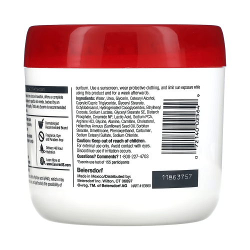 كريم تخفيف خشونة البشرة خالي من العطور من يوسيرين - 454 جرام