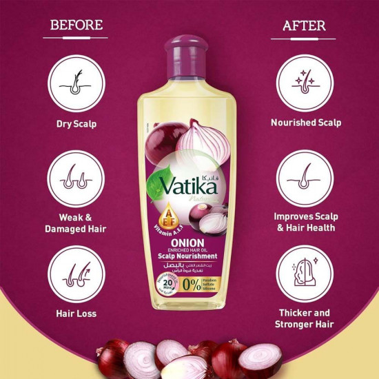 فاتيكا زيت الشعر الغني بالبصل لتغذية فروة الرأس - 300 مل