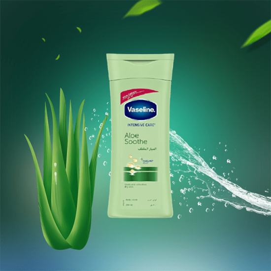 لوشن الجسم للعناية المركزة بالصبار الملطف من فازلين - 200 مل