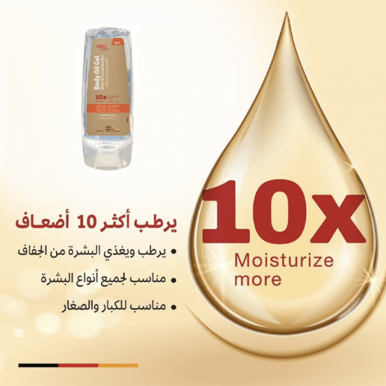 كوفيكس كير جل زيتي للجسم بالشيا وزبدة الكاكاو - 200 مل