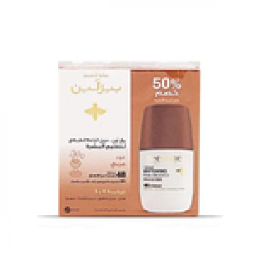 مزيل الرائحة رول اون لتفتيح البشرة من بيزلين قطعتين - عود عربي