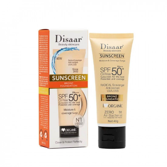 ديسار كريم أساس واقي من الشمس بعامل حماية 50 لتسمير البشرة - 40 جرام