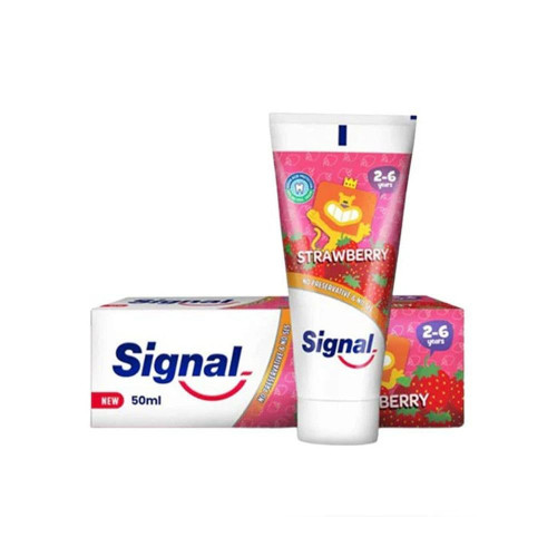 سيجنال معجون أسنان للأطفال بالفراولة خالي من المواد الحافظة - 50 مل