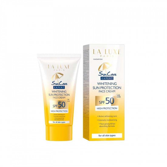 كريم تبييض الوجه بمعامل حماية من أشعة الشمس 50 من لا لوكس باريس 50 مل