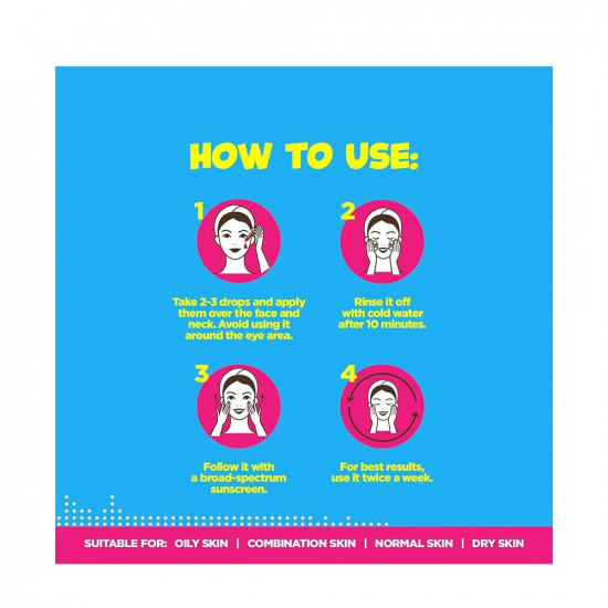 زين و ميزا سيروم 10٪ AHA الفاكهي للوجه بالسيراميد 30 مل