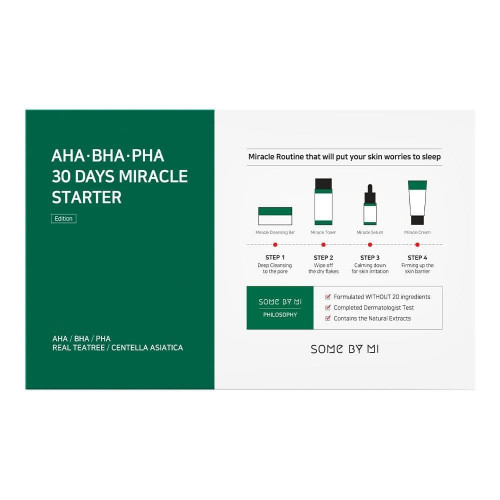 سوم باي مي مجموعة أحماض التقشير المعجزة (AHA. BHA. PHA) 30 يوما - 4 قطع سوم باي مي مجموعة أحماض التقشير المعجزة (AHA. BHA. PHA) 30 يوما - 4 قطع