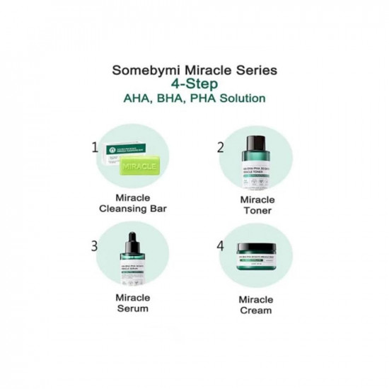 سوم باي مي مجموعة أحماض التقشير المعجزة (AHA. BHA. PHA) 30 يوما - 4 قطع