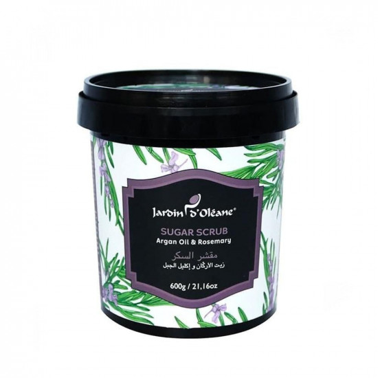 جاردن دي اوليان مقشر السكر المغربي بزيت الارغان وإكليل الجبل 600 جرام جاردن دي اوليان مقشر السكر المغربي بزيت الارغان وإكليل الجبل 600 جرام