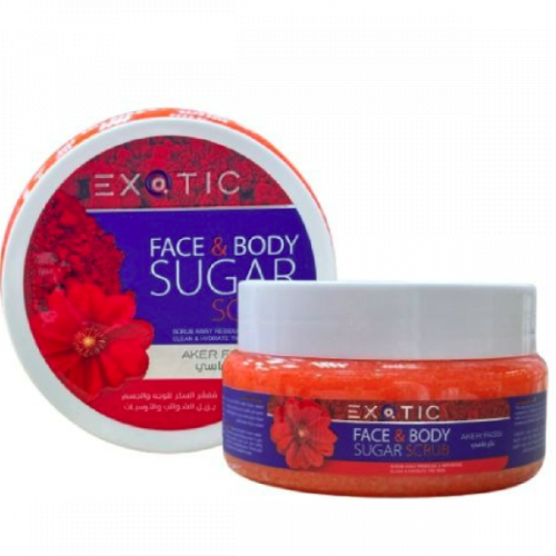 مقشر السكر للوجه والجسم بالعكر الفاسي 300مل