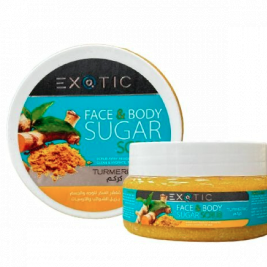  اكزوتيك مقشر السكر للوجه والجسم بالكركم 300 مل