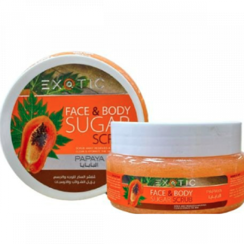 اكزوتيك مقشر السكر للوجه والجسم البابايا 300 مل