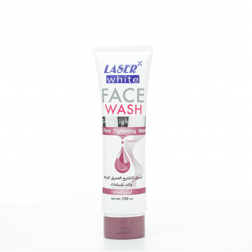 غسول للوجه والتفتيح العميق وشد المسامات من ليزر وايت للبشرة العادية 150 مل