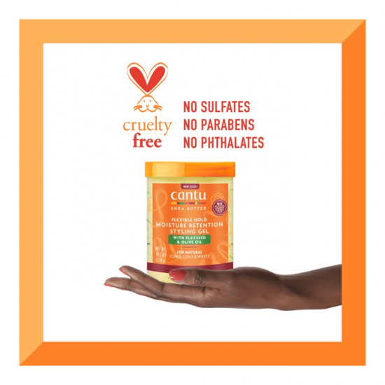 جل تصفيف الشعر للحفاظ على الترطيب ببذور الكتان وزيت الزيتون من كانتو - 524جرام