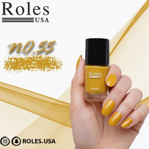 طلاء أظافر رولس USA55 أصفر