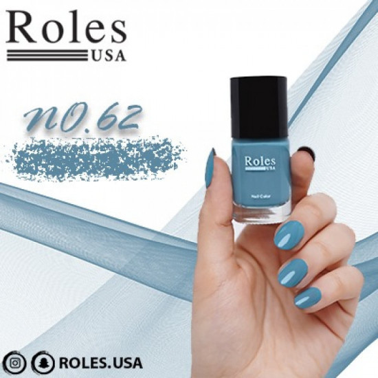 طلاء أظافر رولس USA62 أزرق سماوي طلاء أظافر رولس USA62 أزرق سماوي