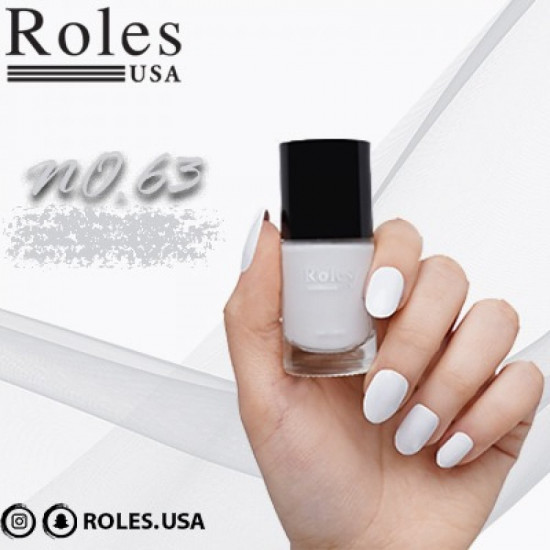 طلاء أظافر رولس USA63 أبيض