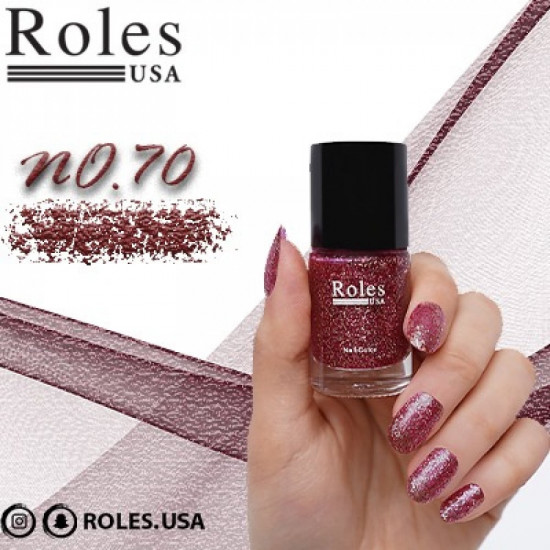طلاء أظافر رولس USA70 جلتر لامع طلاء أظافر رولس USA70 جلتر لامع