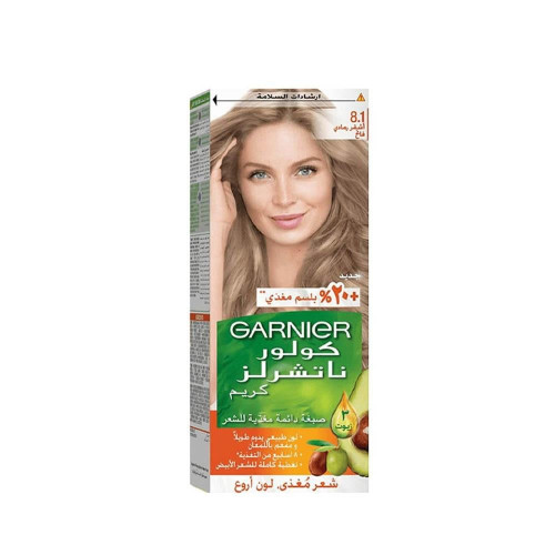غارنييه كولور ناتشورالز صبغة شعر - أشقر فاتح رمادي 8.1