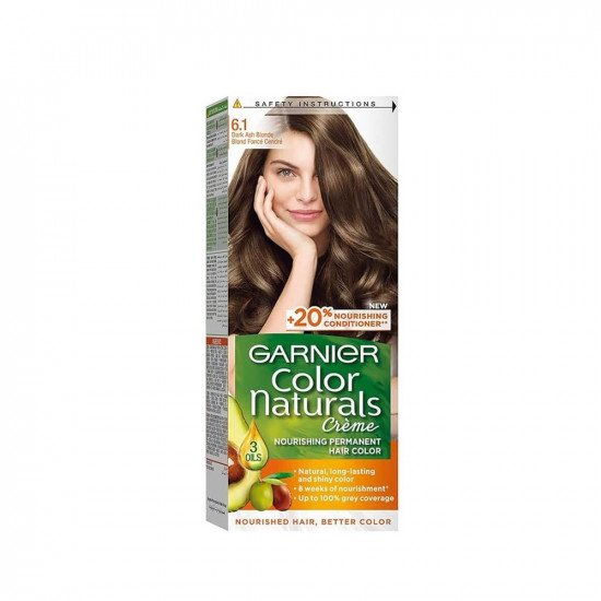 غارنييه كولور ناتشورالز صبغة شعر - أشقر غامق رمادي 6.1 غارنييه كولور ناتشورالز صبغة شعر - أشقر غامق رمادي 6.1
