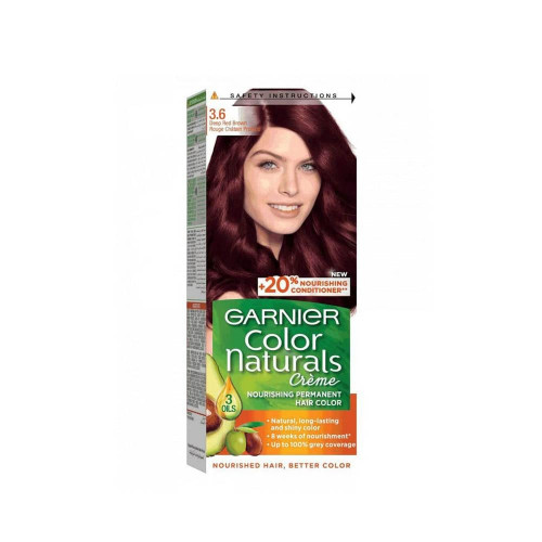 غارنييه كولور ناتشورالز صبغة شعر - بني أحمر داكن 3.6