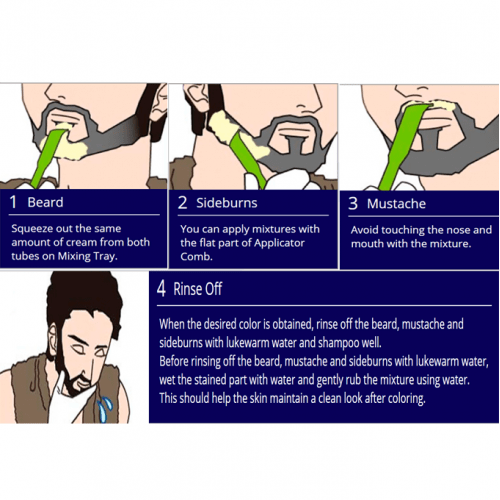 بيجن صبغة شعر اللحية للرجال - أسود بني B102