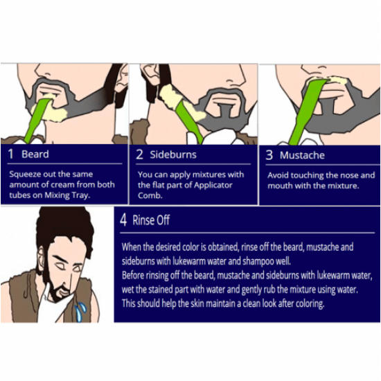 بيجن صبغة شعر اللحية للرجال - أسود بني B102