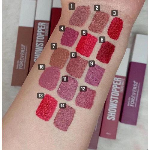 فور ايفر احمر شفاة سائل غير لامع SHW002 NEW