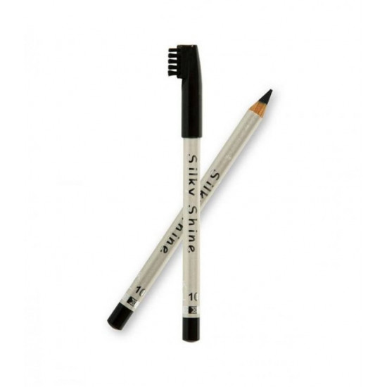 قلم حواجب ومحدد شفايف من سيلكي شاين 10 أسود قلم حواجب ومحدد شفايف من سيلكي شاين 10 أسود
