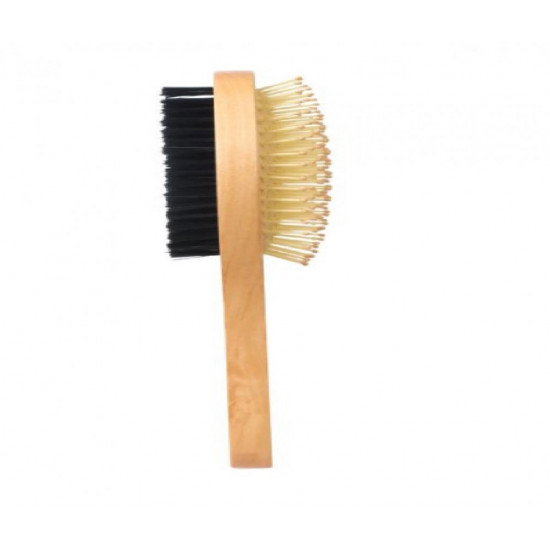 روز اروما - فرشاة شعر خشبية جهتين 4736