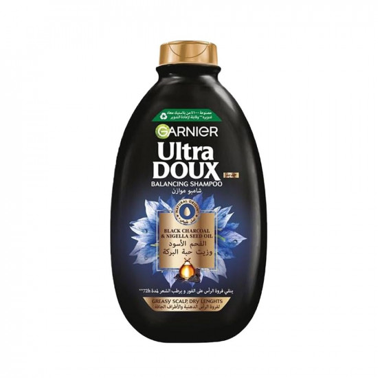 شامبو الترا دو لتنقية ولمعان الشعر بخلاصة الفحم الأسود وزيت حبة البركة من غارنييه - 200مل شامبو الترا دو لتنقية ولمعان الشعر بخلاصة الفحم الأسود وزيت حبة البركة من غارنييه - 200مل