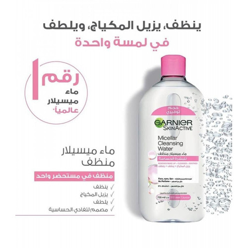 غارنييه مزيل مكياج ميسيلار المنظف 700 مل