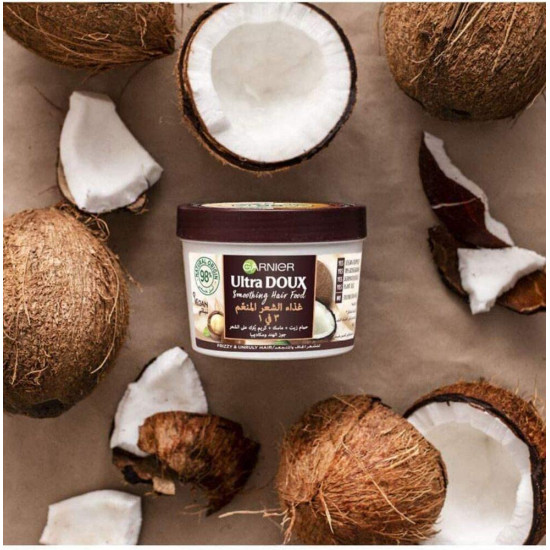 الترا دو غذاء الشعر المغذي 3 في 1 بزبدة الكاكاو وزيت الجوجوبا من غارنييه - 390 مل