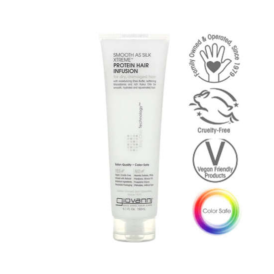 بروتين الشعر سموث آز سيلك إكستريم للشعر الجاف والتالف من جيوفاني - 150مل
