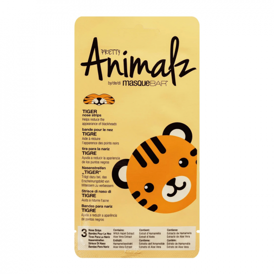 لصقات أنف بريتي انيمالز من ماسك بار - نمر - 3 قطع