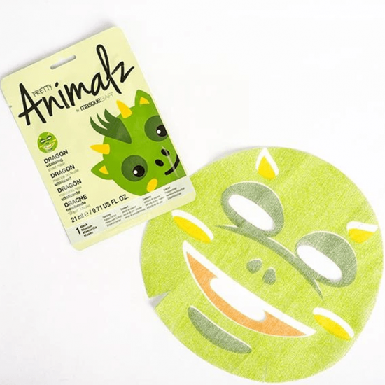 قناع التنين المنعش من بريتي انيمالز باي ماسك بار - 1 قناع