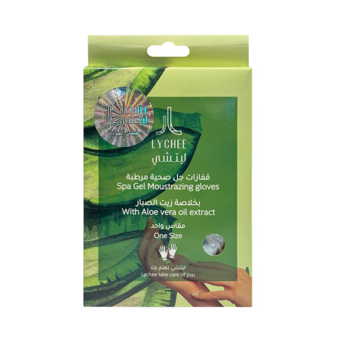 ليتشي قفازات جل صحية مرطبة بخلاصة زيت الصبار مقاس واحد-1 زوج