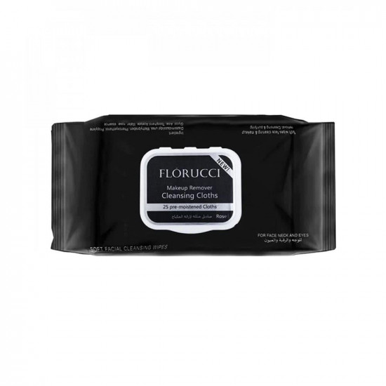 فلورتشي مناديل مبللة لإزالة المكياج - 25 منديل