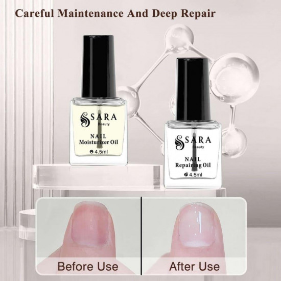 ساره بيوتي مجموعه زيت تقوية وتطويل الاظافر بالبيوتين 2*4.5 مل ساره بيوتي مجموعه زيت تقوية وتطويل الاظافر بالبيوتين 2*4.5 مل