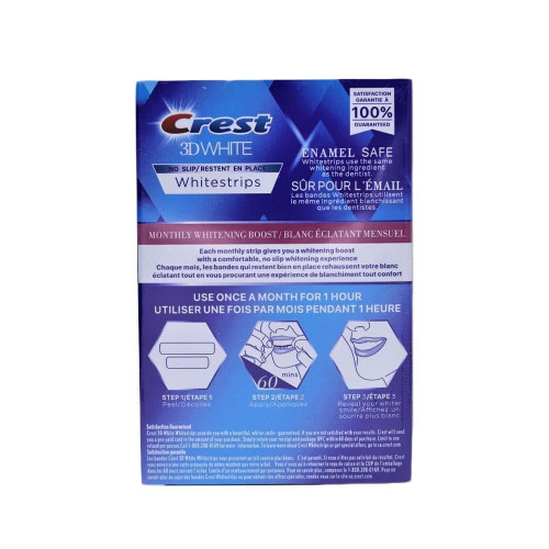 كرست ثري دي وايت لصقات تبييض الأسنان - 24 شريط