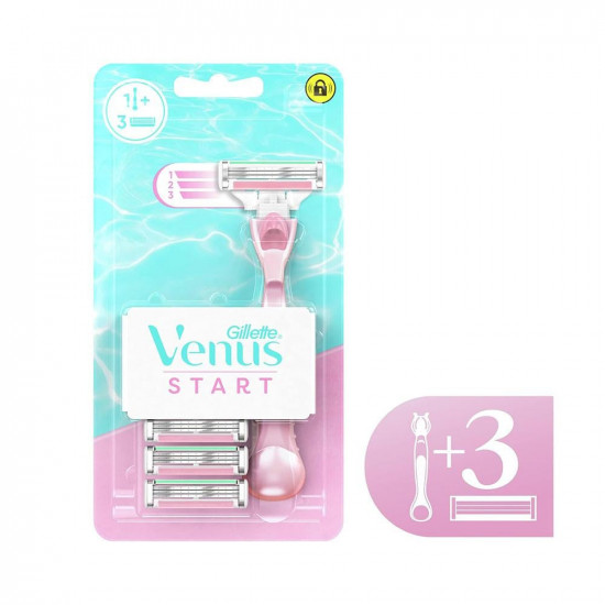جيليت فينوس ستارت ماكينة حلاقة 3 رؤوس جيليت فينوس ستارت ماكينة حلاقة 3 رؤوس