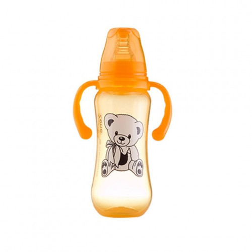 رضاعه بيبي زون رضاعات حليب اطفال زجاجة بلاستيكية – 240 مل  8536 لون عشوائي